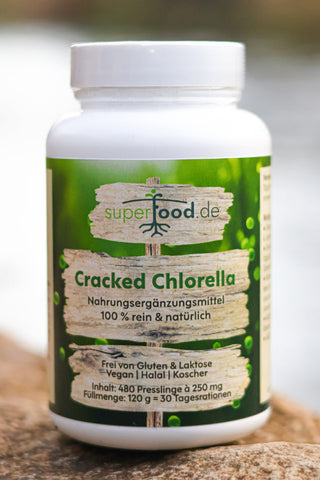 Dose Cracked Chlorella 100% rein & natürlich